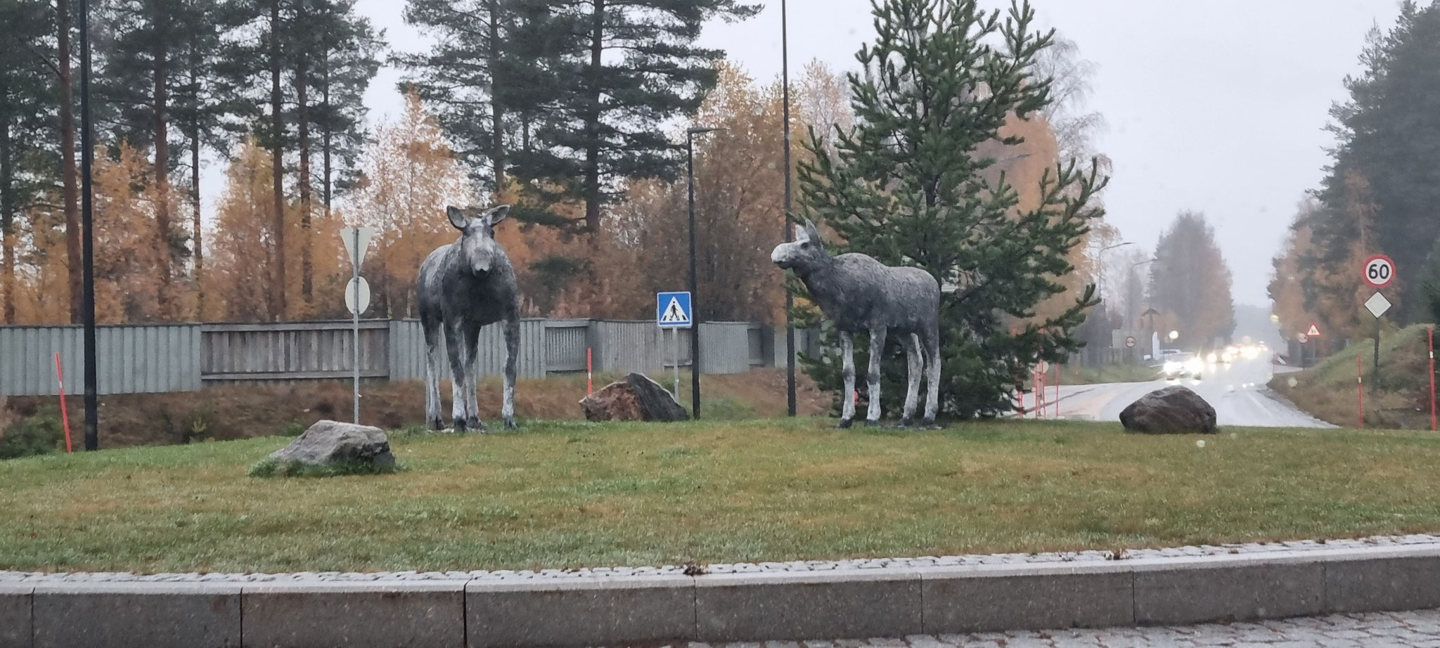 Unser Elch-Kreisel in Elverum