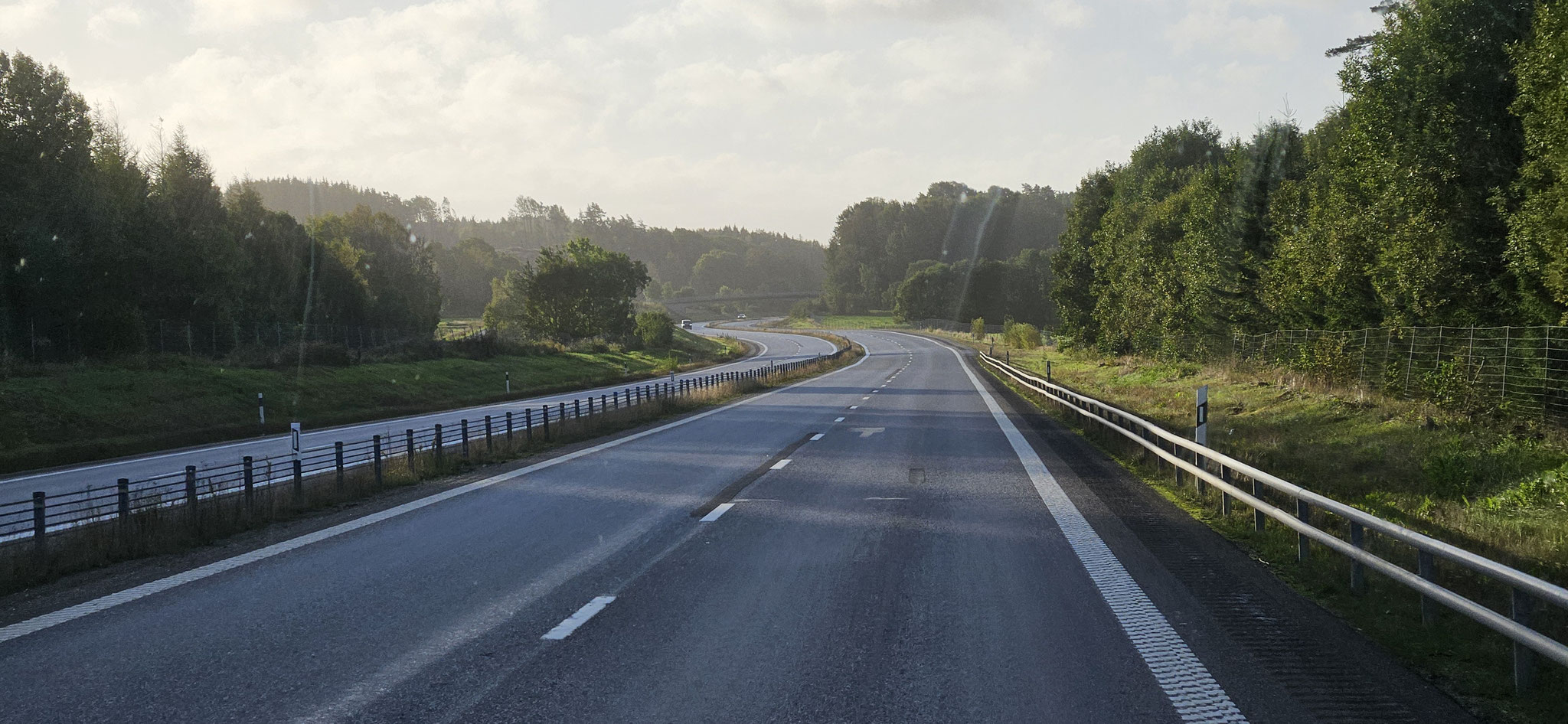...und wir kommen auf den fast leeren Strassen gut voran