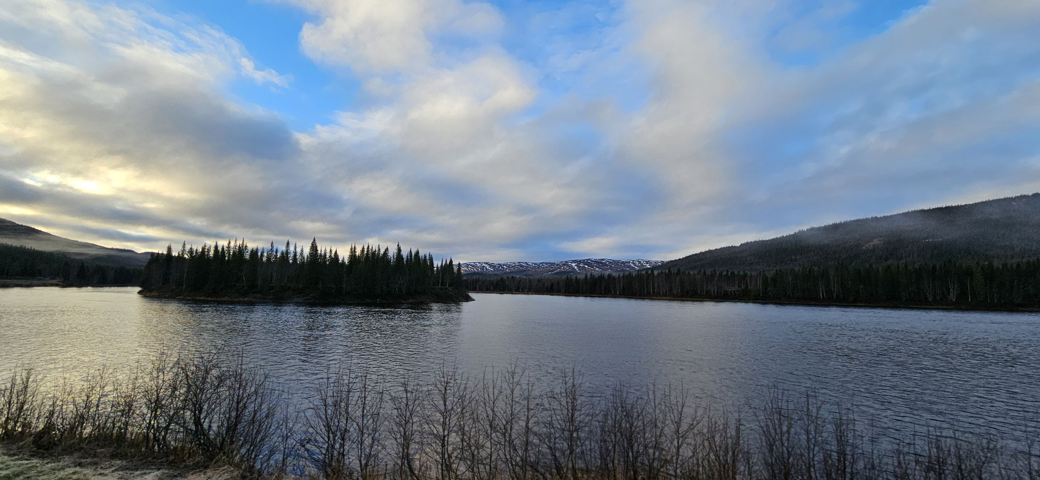 Kein See - das ist die Insel im Fluss