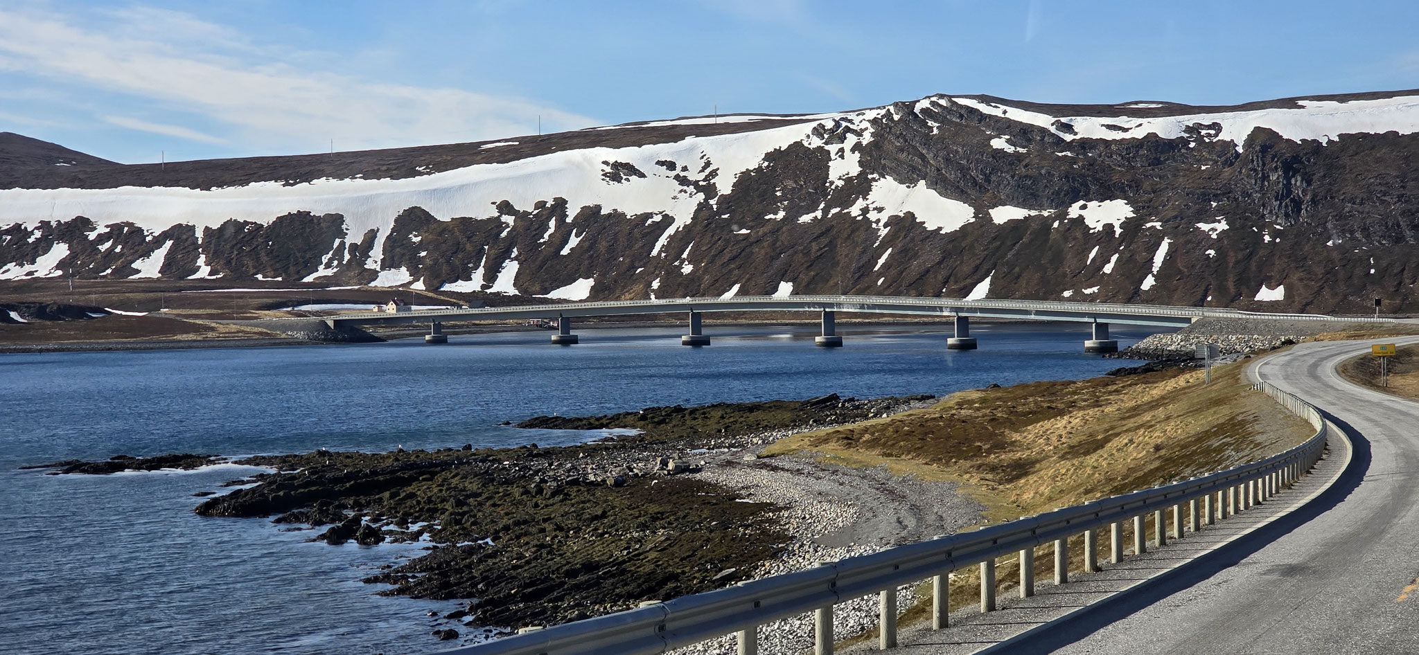 Wir verlassen das Nordkapp auf dem gleichen Weg...