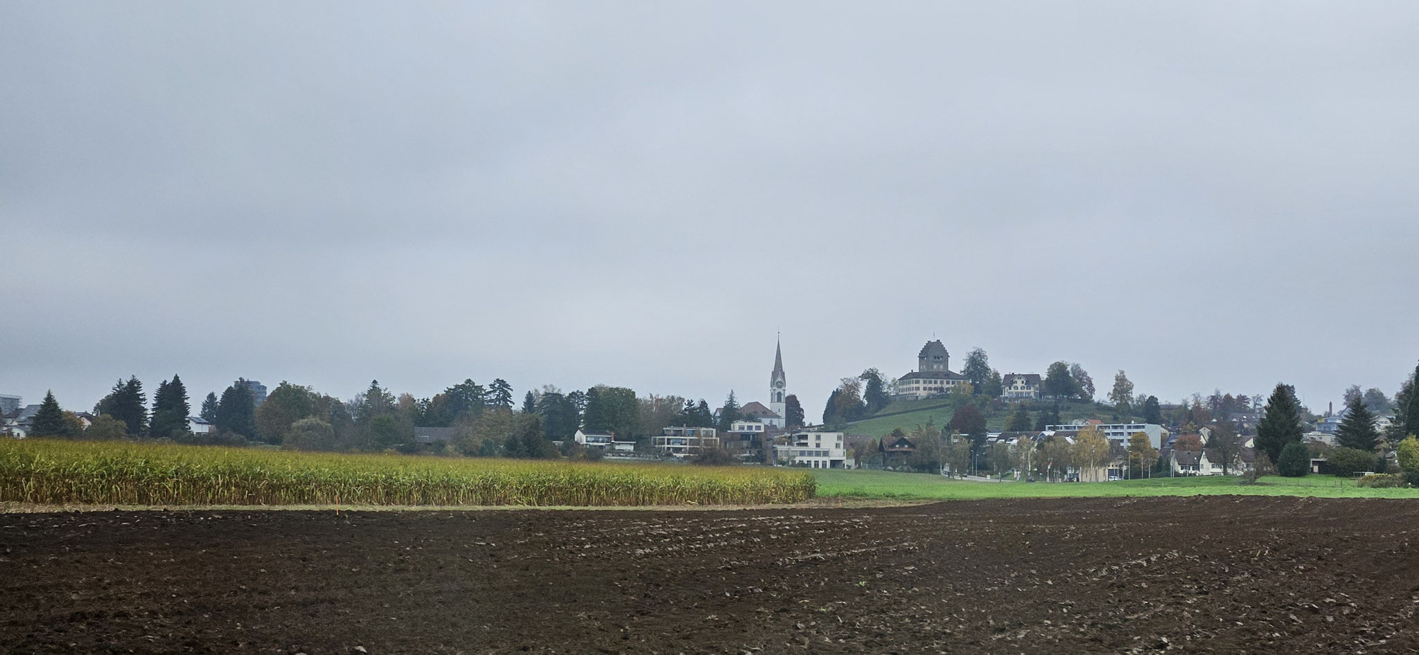 Auf dem Weg zu Bobi. In Uster ist alles grau und verhangen