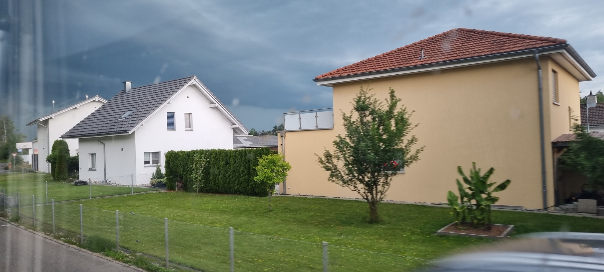 Schnell weg von dem Unwetter