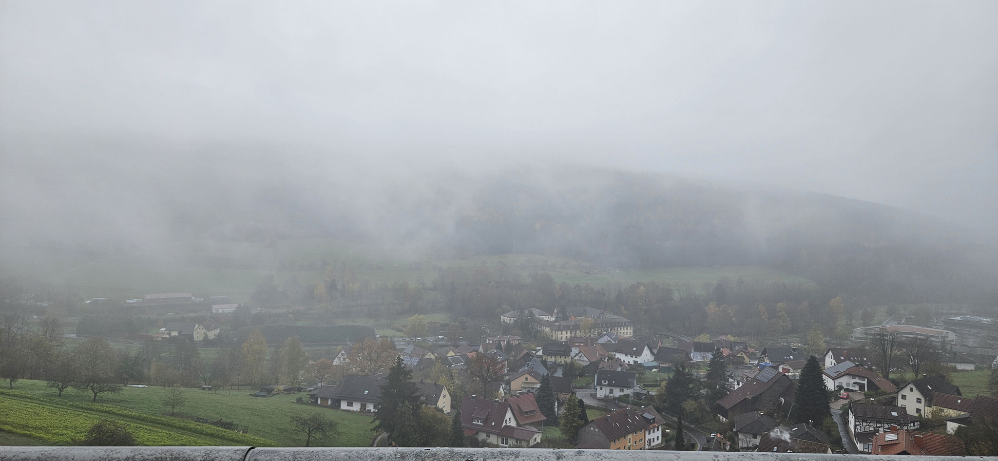 Nebel und Nieselregen - nicht schön