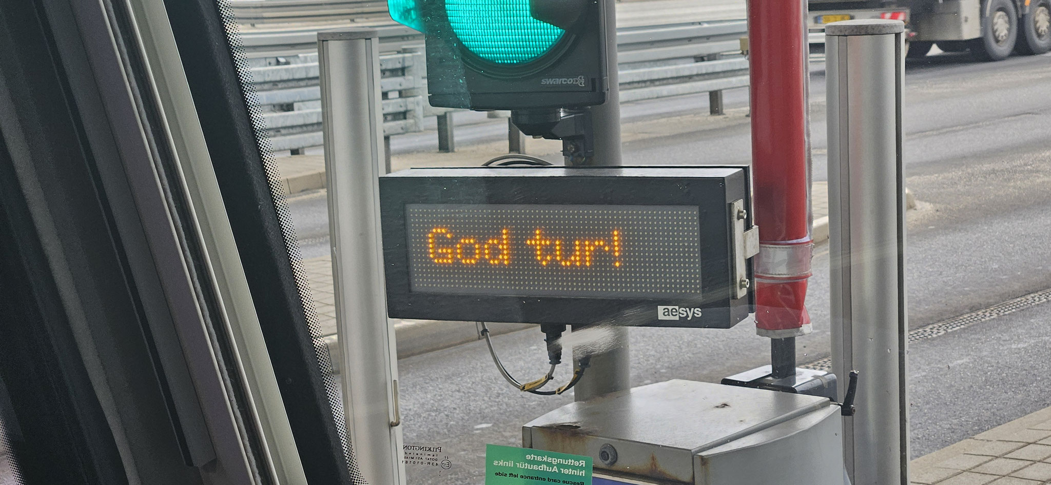 ...und eine gute Fahrt wird auch gewünscht