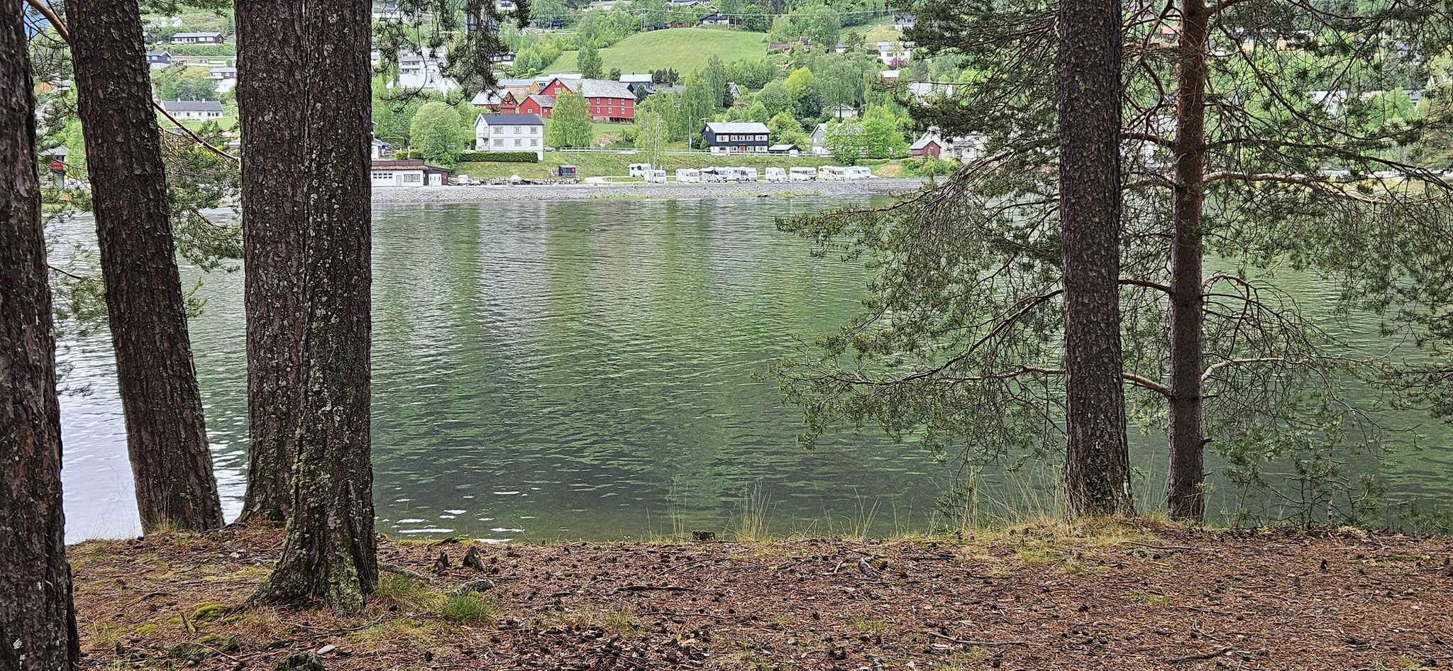 Blick zum Campingplatz hinüber