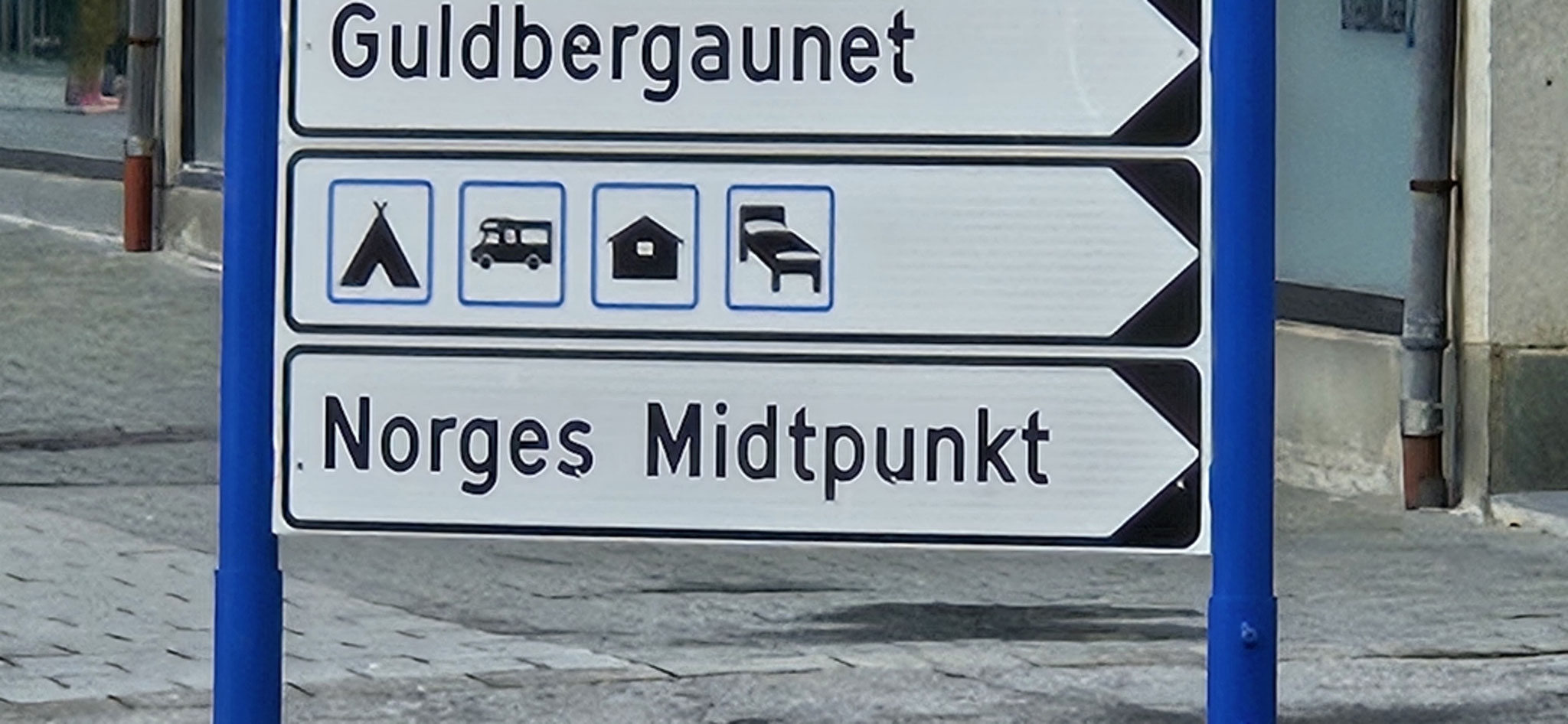 Norges Midtpunkt in Steinkjer - das müssen wir noch gucken