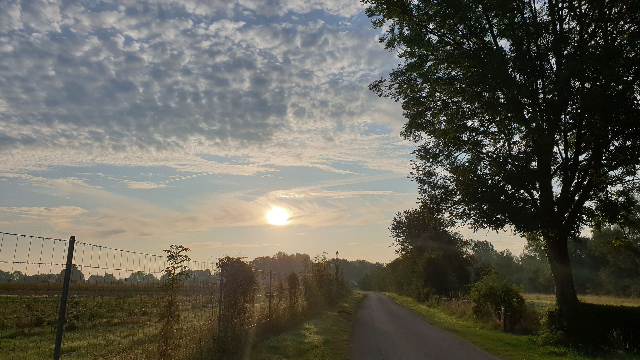 Der Morgen erwacht in Nordfrankreich...