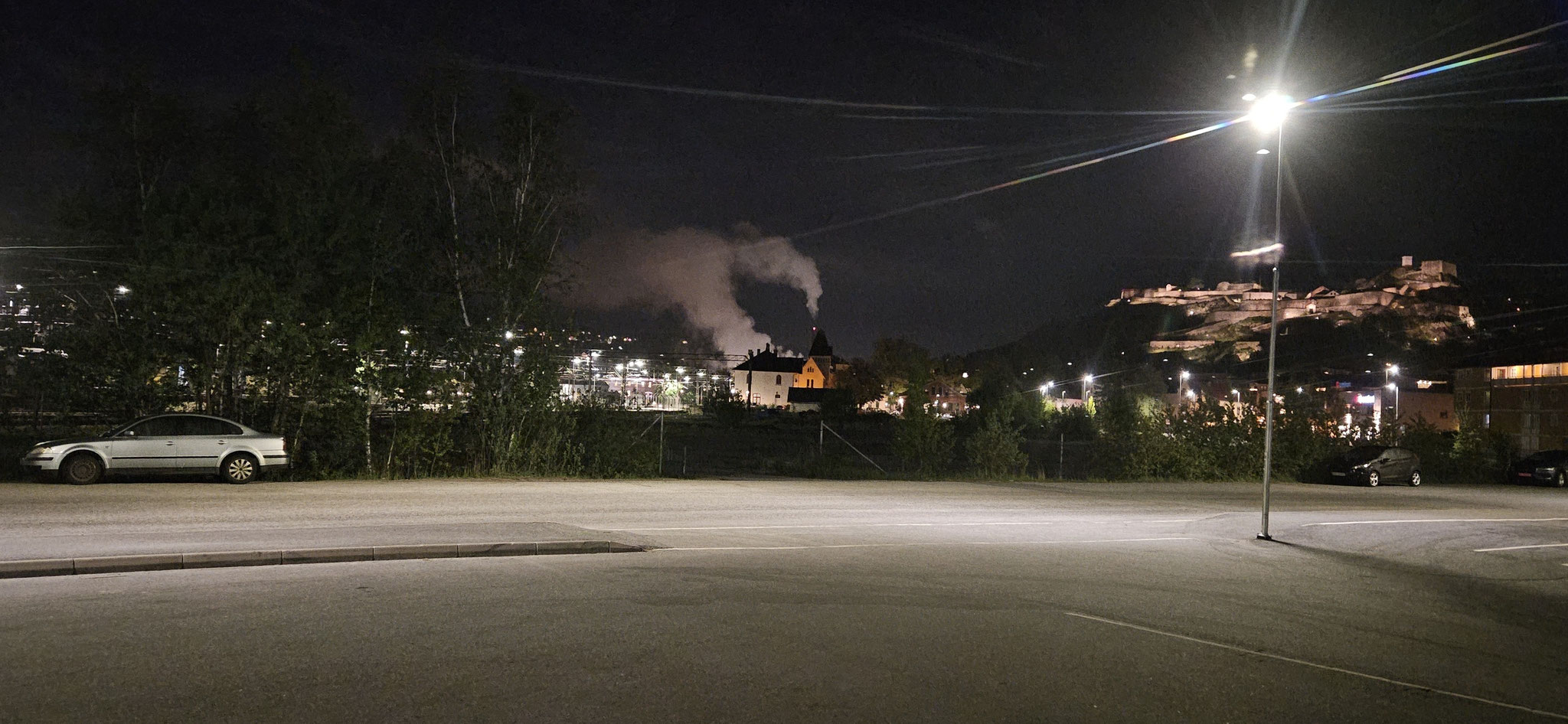 Morgens um 01:00 Uhr - die Festung beleuchtet
