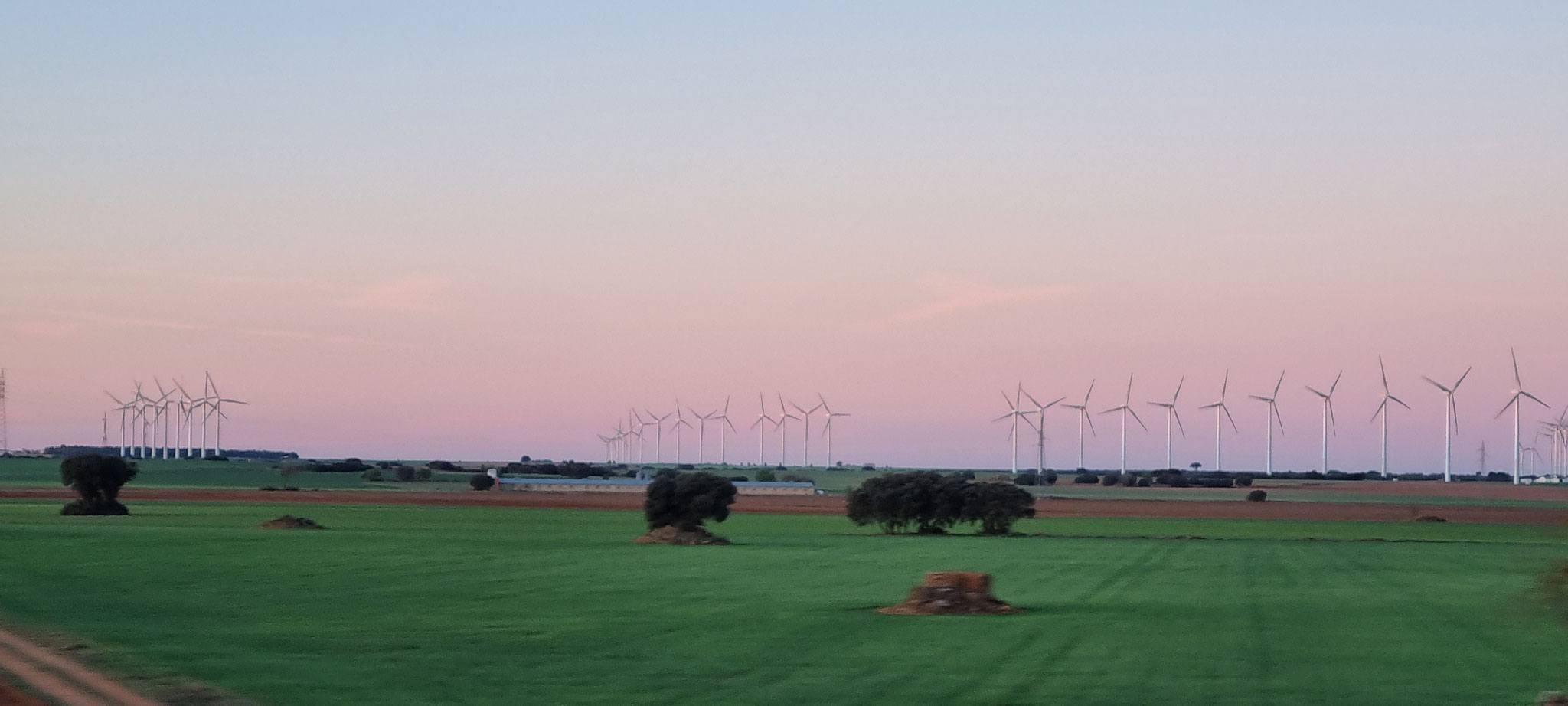 ...auch wenn die vielen Windräder...