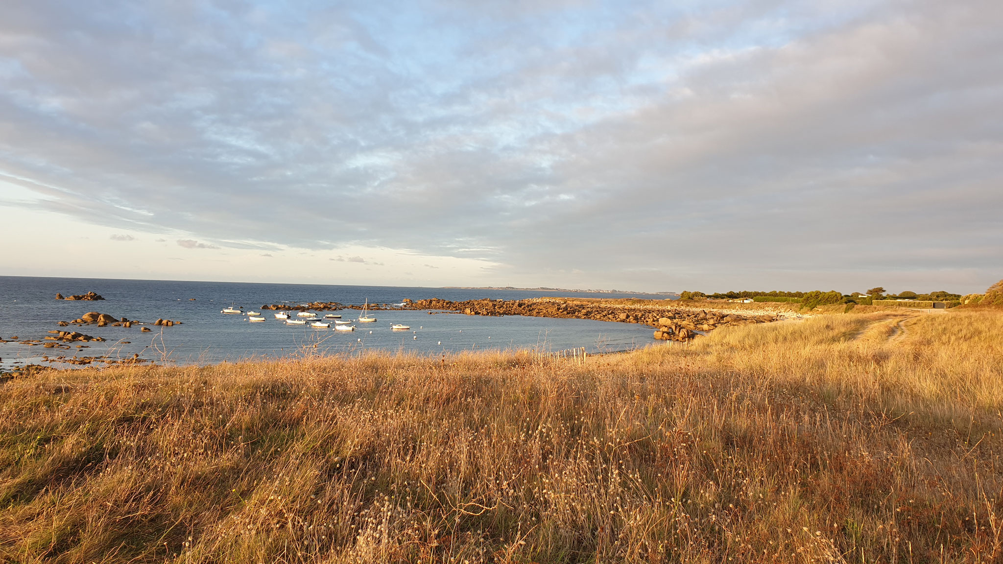 Sonnenuntergang über der Bucht