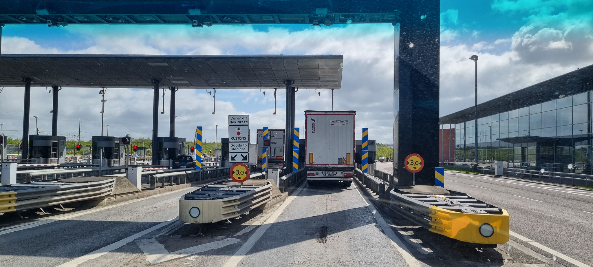 Wie lange braucht der LKW für's Bezahlen. Wir haben AutoPass