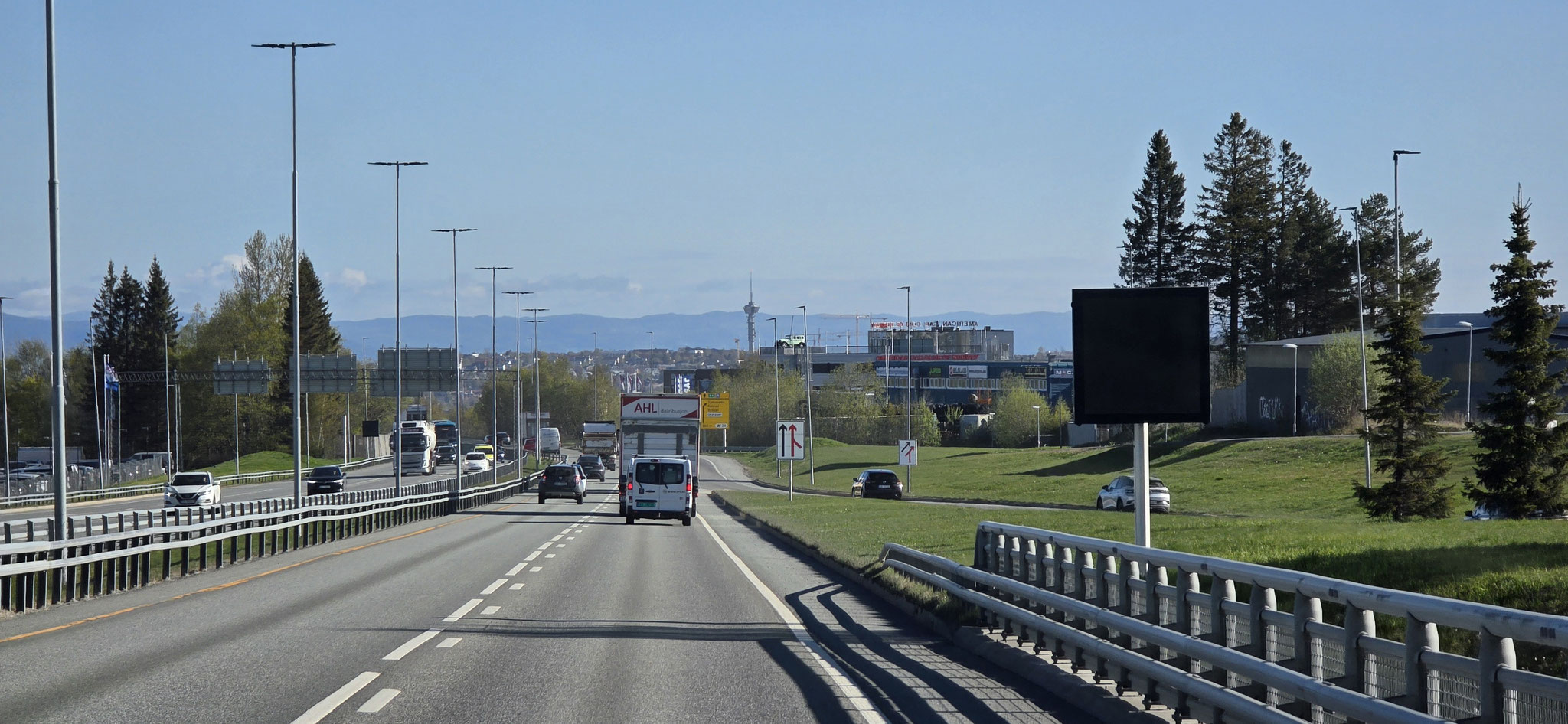 Einfahrt Trondheim...