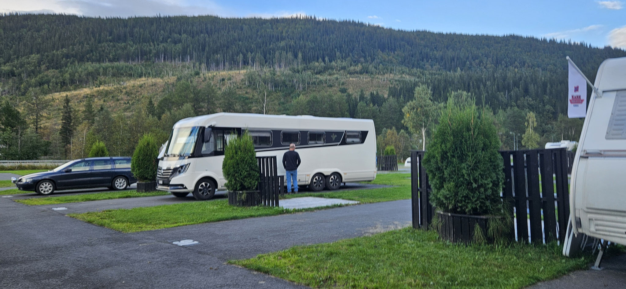 ...und schliesslich auch auf unsere Parzelle können