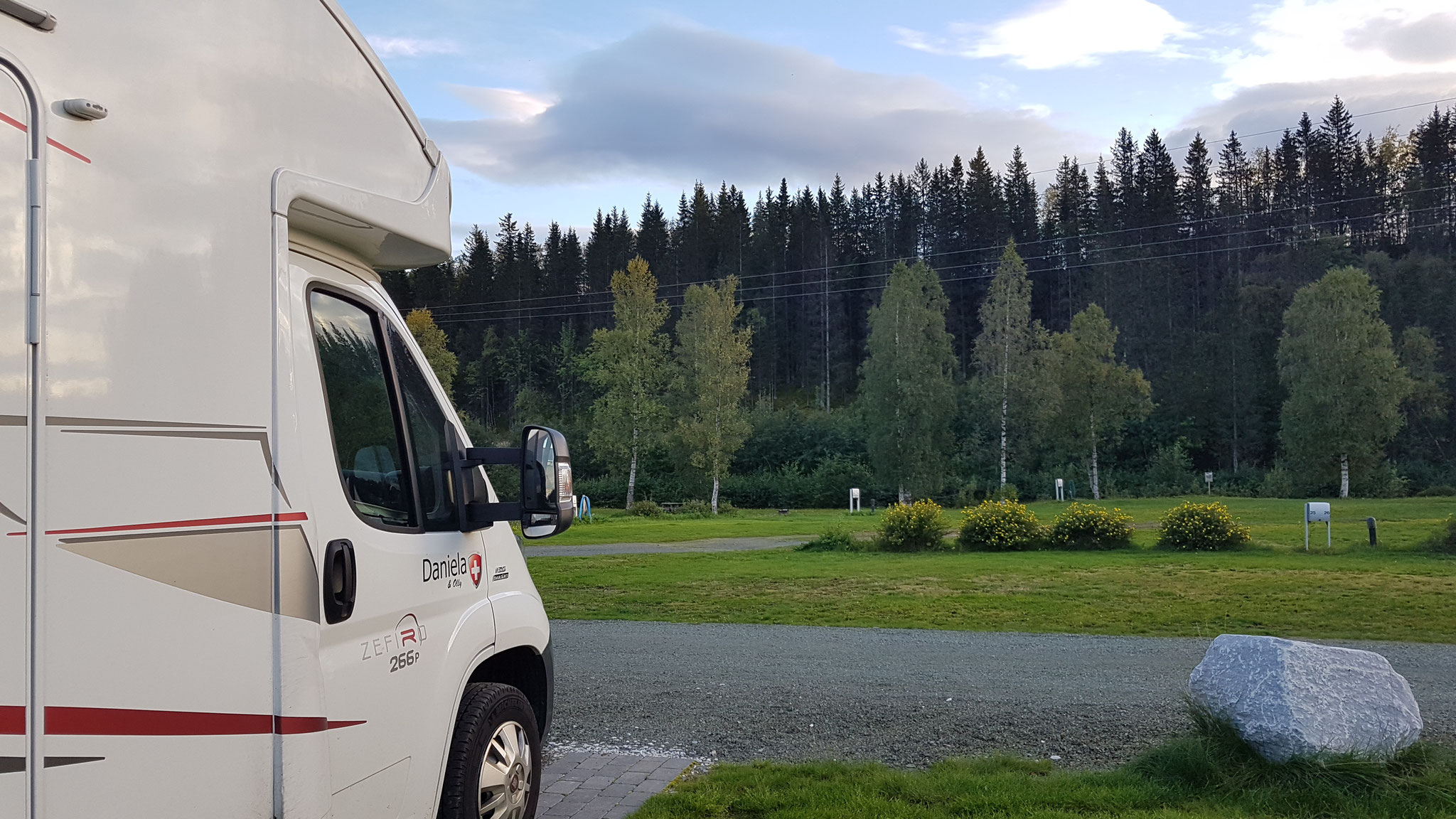 Unser Campingplatz in Mo i Rana