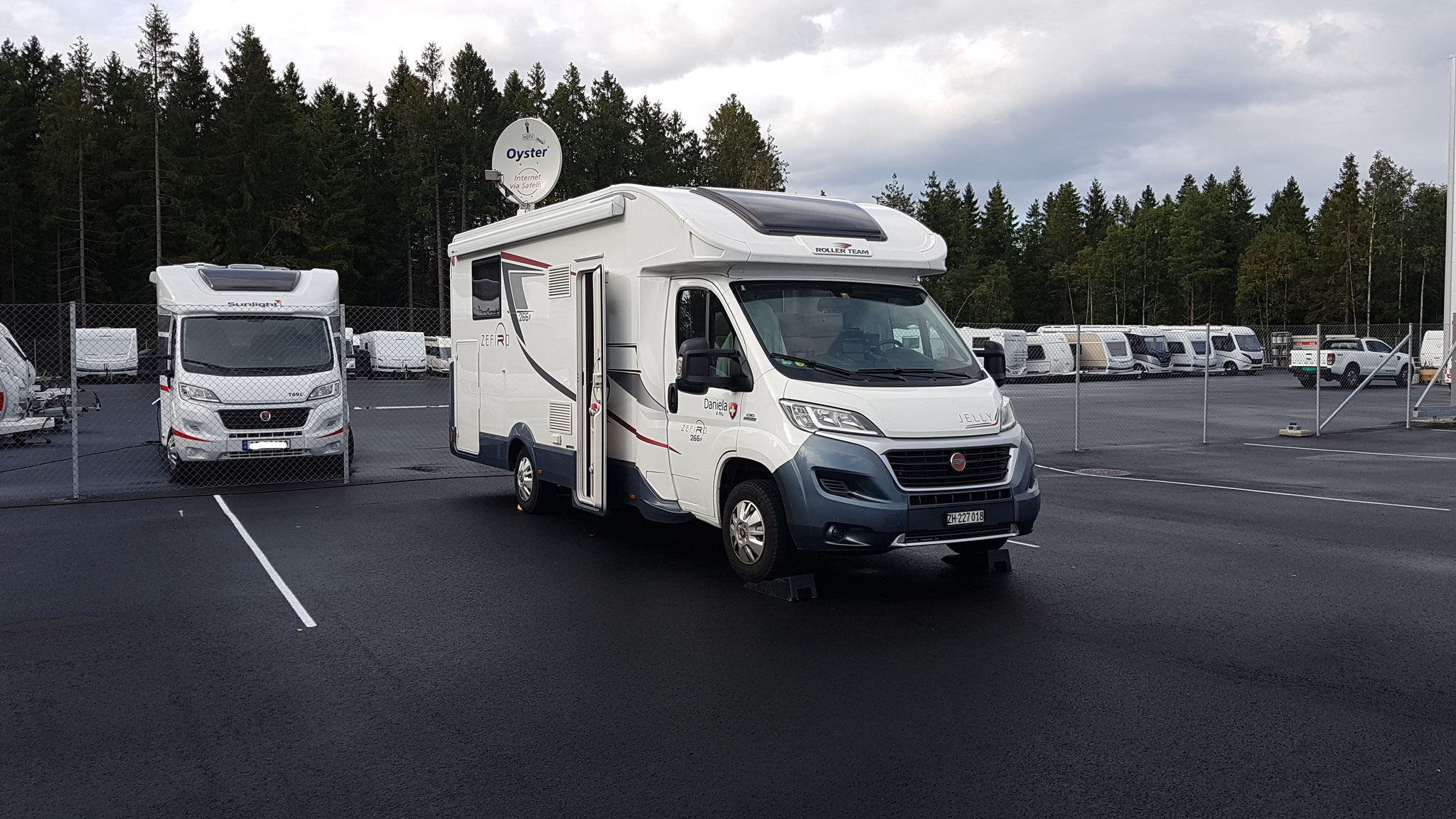 Samstag, Norwegen ... und ein neuer Stellplatz in Råde für uns alleine