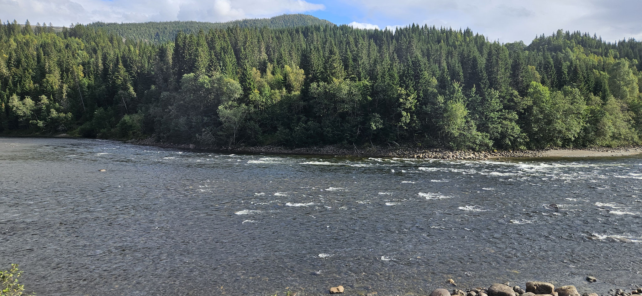 ...wir fahren am Namsen entlang...