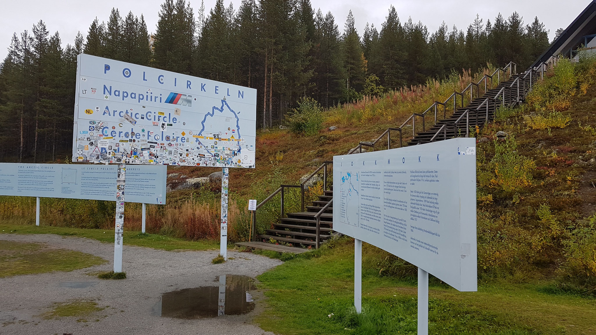 Am 15.09.2018 um 15:00 Uhr waren wir am Polarkreis in Schweden....