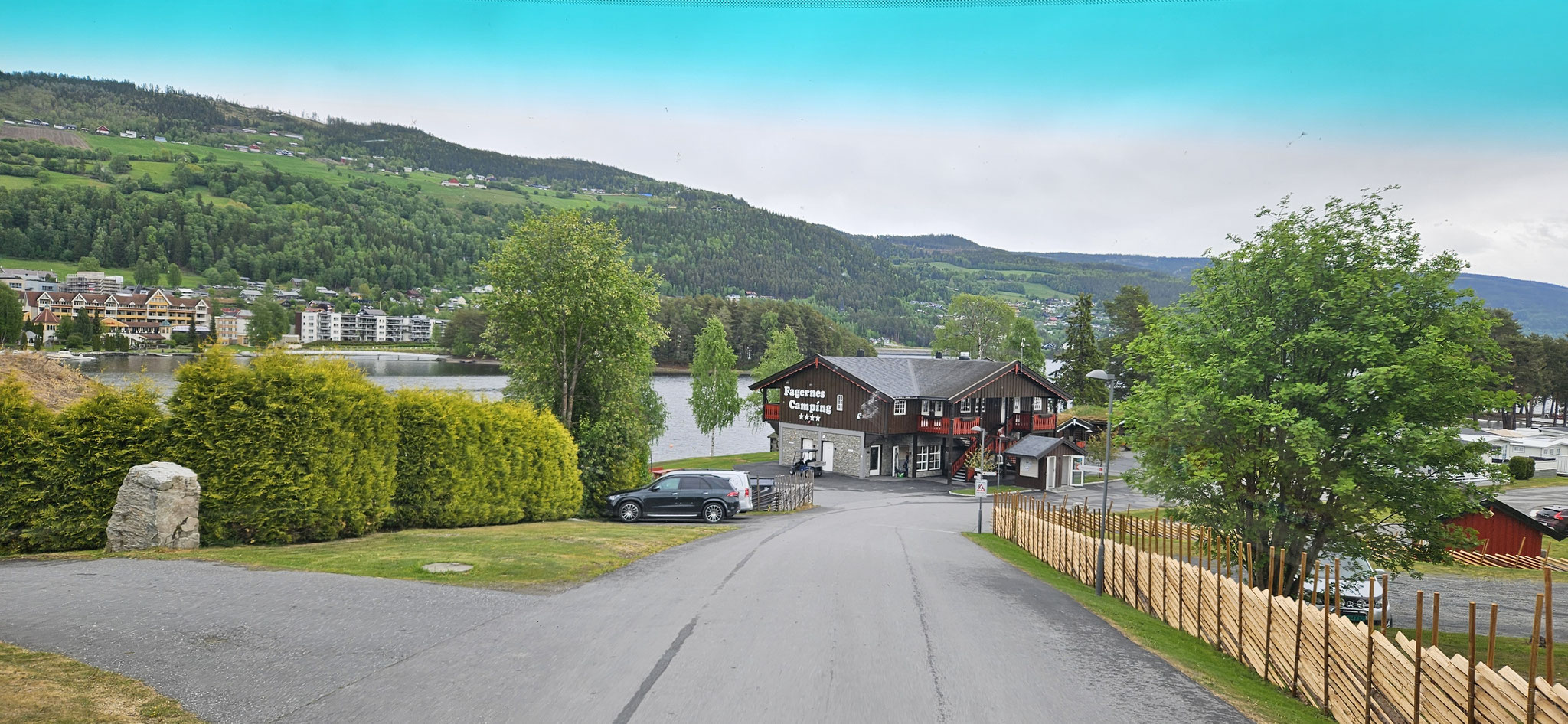 Einfahrt zum Campingplatz
