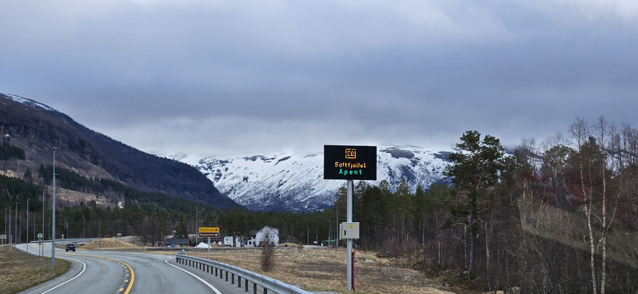 Saltfjellet und somit der Weg zum Polarkreis sind offen