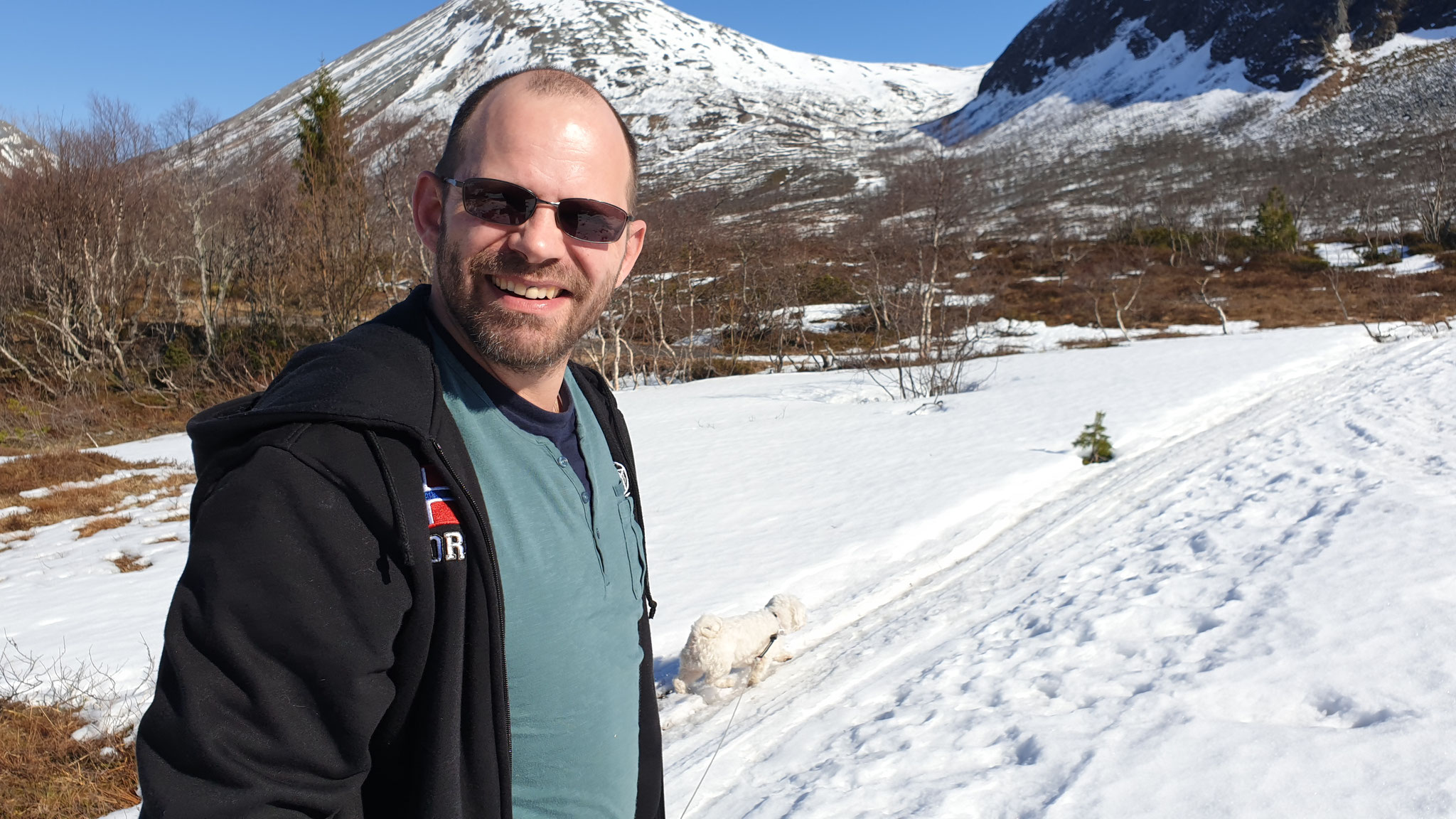 Daniel im Schnee...