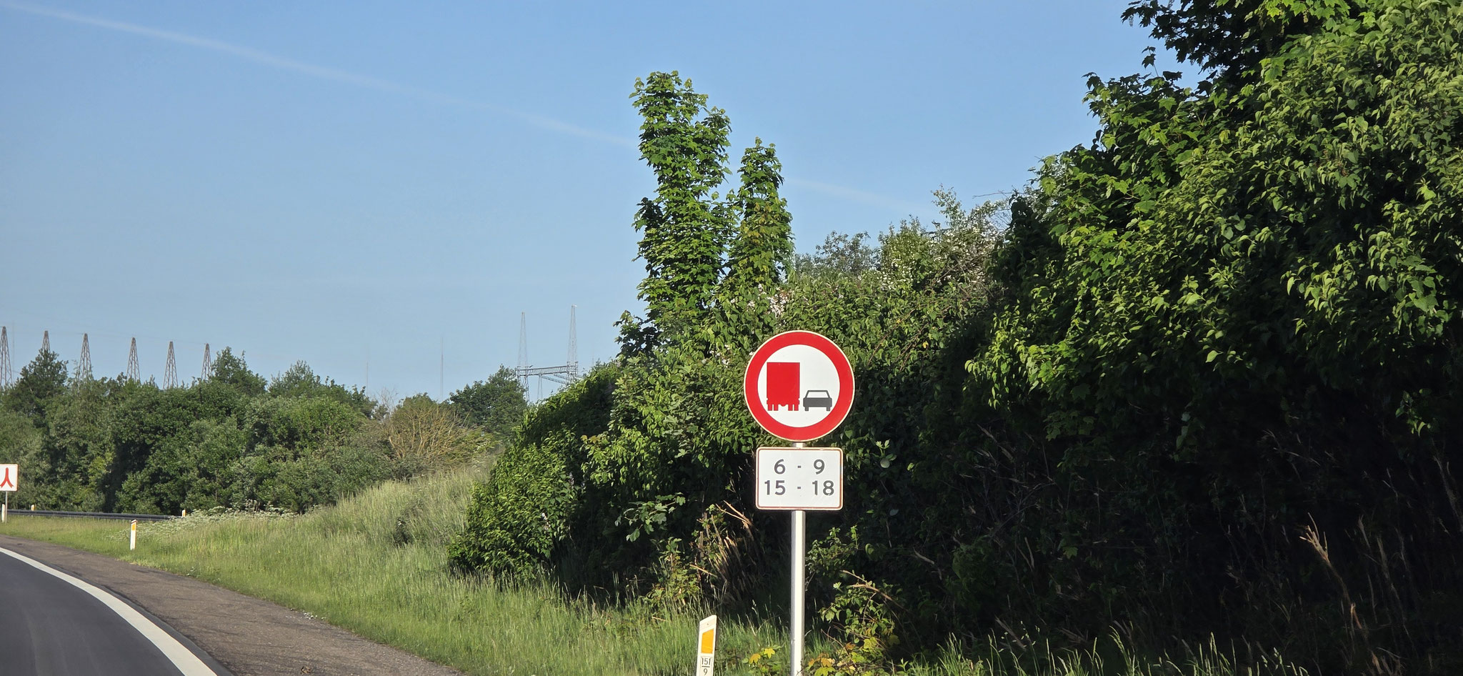 Und wieder sind wir während dem Überholverbot unterwegs