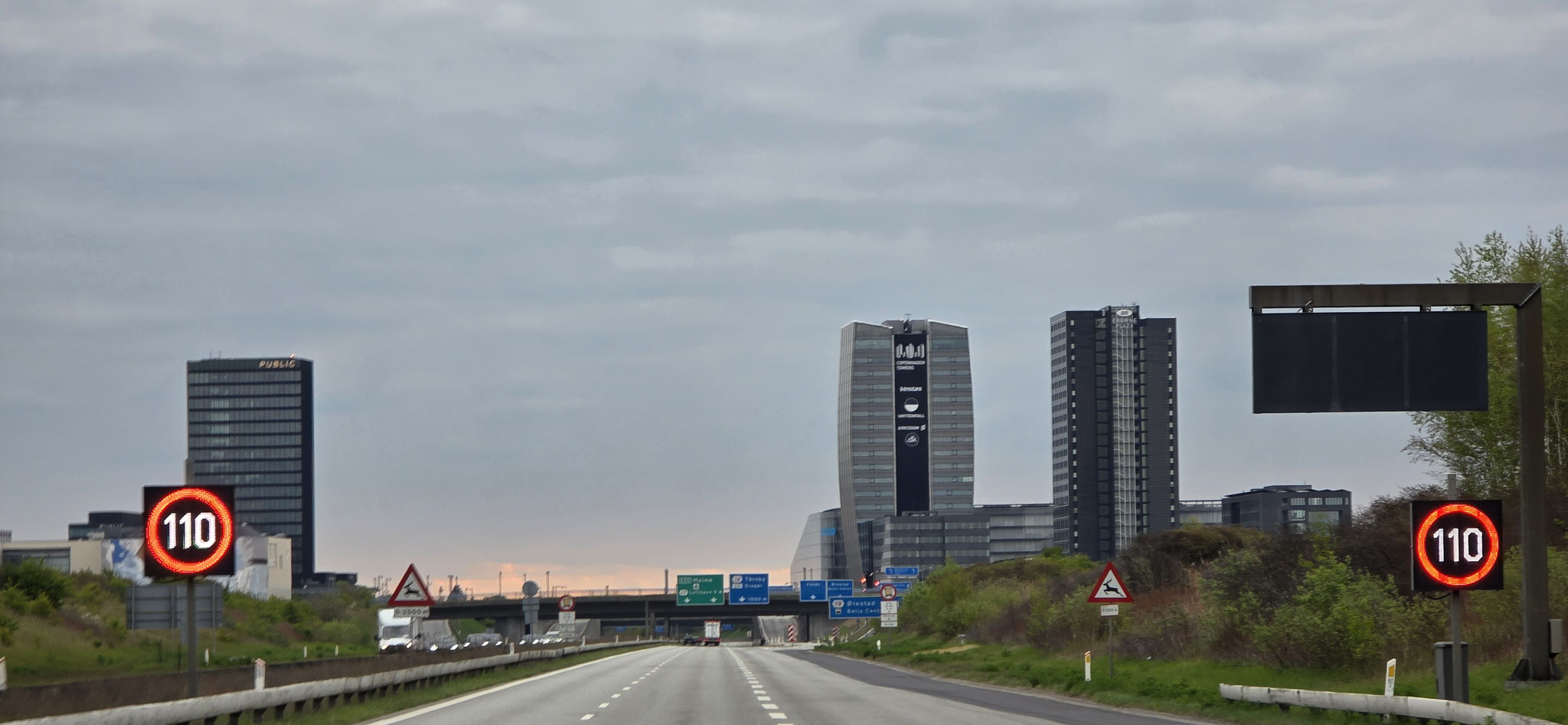Erst geht es einmal durch Kopenhagen
