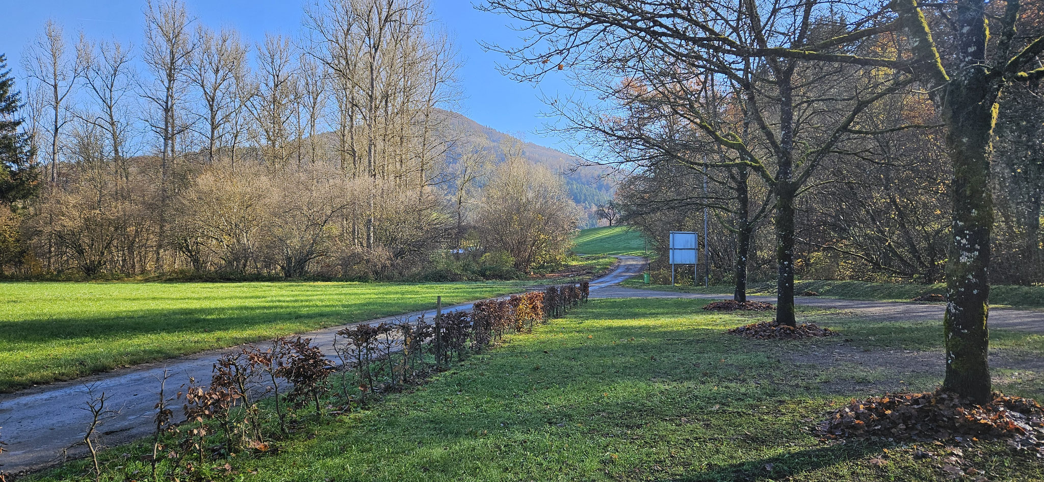 Die Sani ist 500 m entfernt bei der Kläranlage
