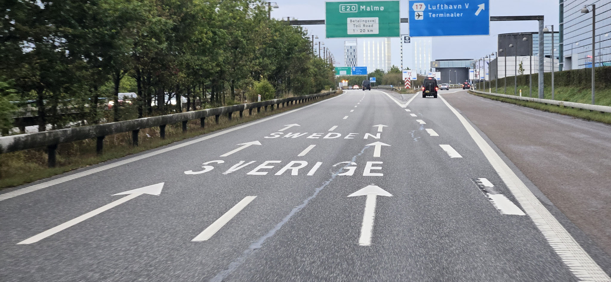 Nur noch ein kurzes Stück bis Schweden