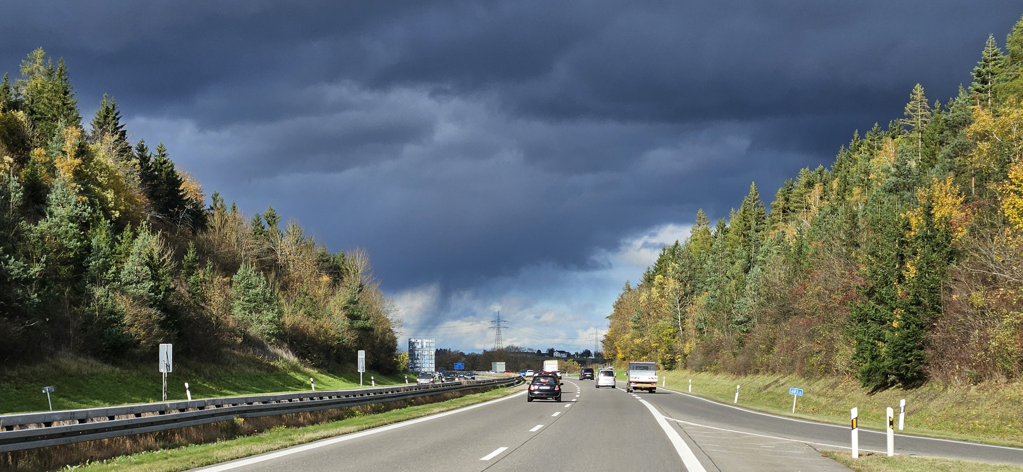 ...dann kommen dunkle Wolken