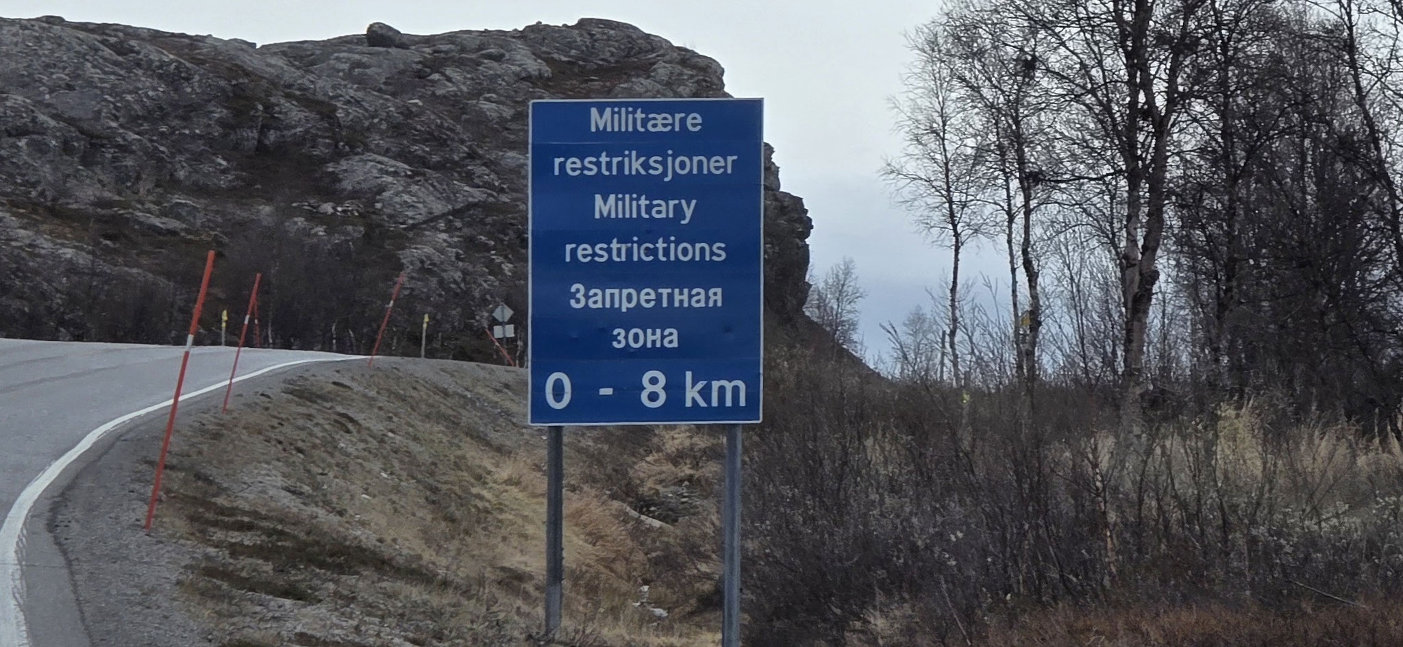 Militärzone voraus...