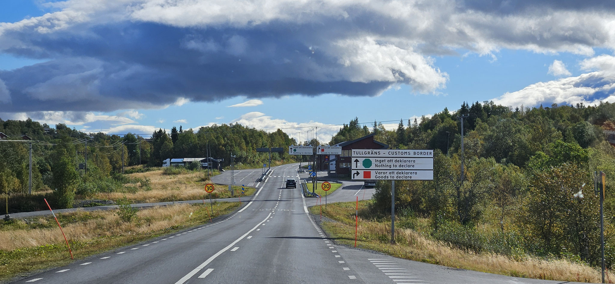 Irgendwann geht es über die Grenze nach Schweden