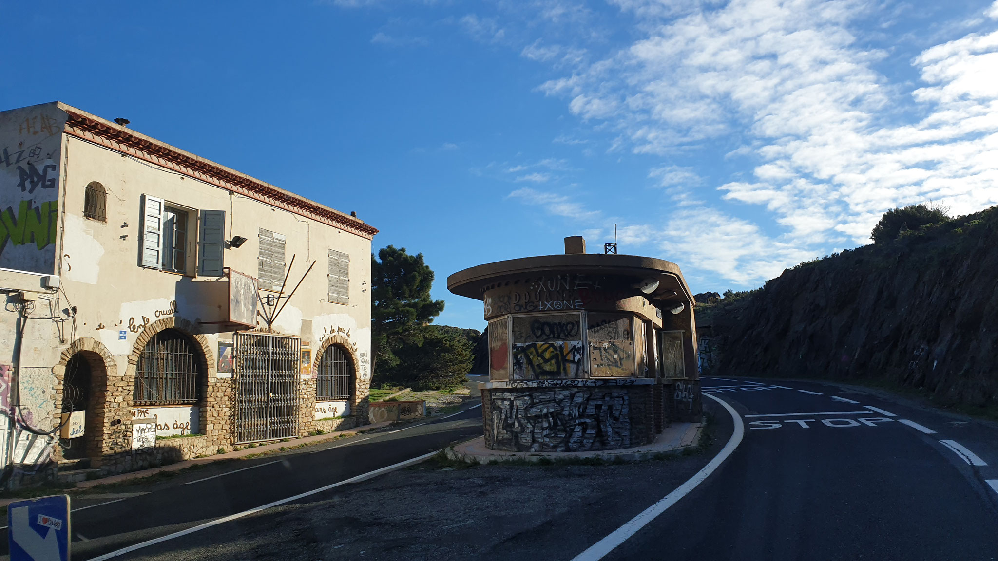 Der alte Zoll an der Grenze Frankreich - Spanien