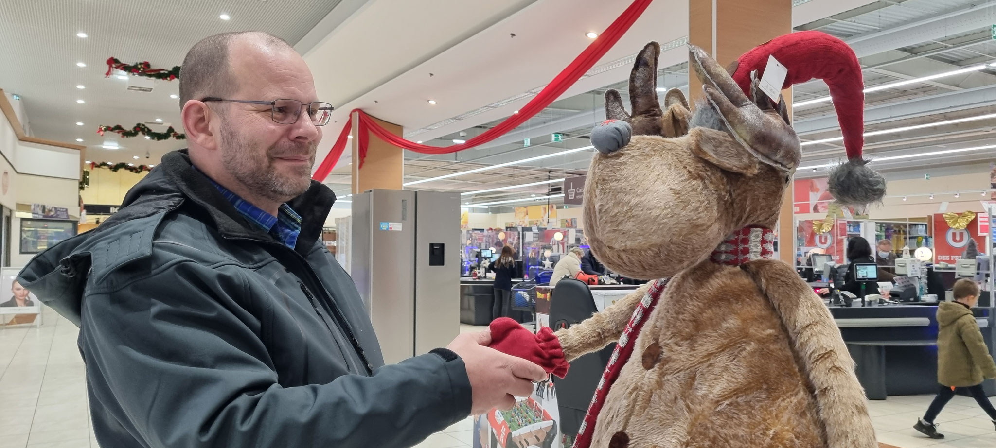 Guten Tag Herr Rentier - fröhliche Weihnachten