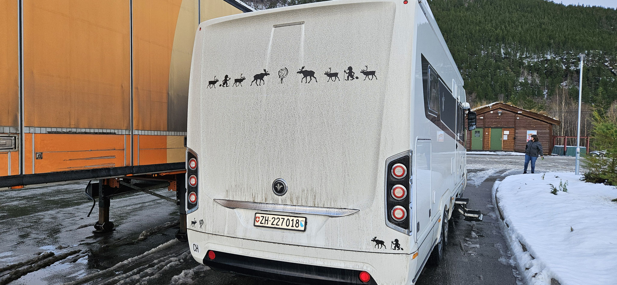 Der Fjellzug ist klar noch zu erkennen ;-)