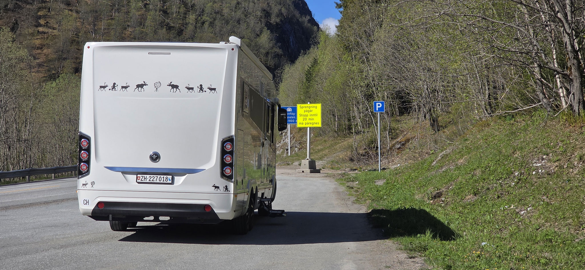 ...falls es noch Sprengungen bei der Baustelle gibt