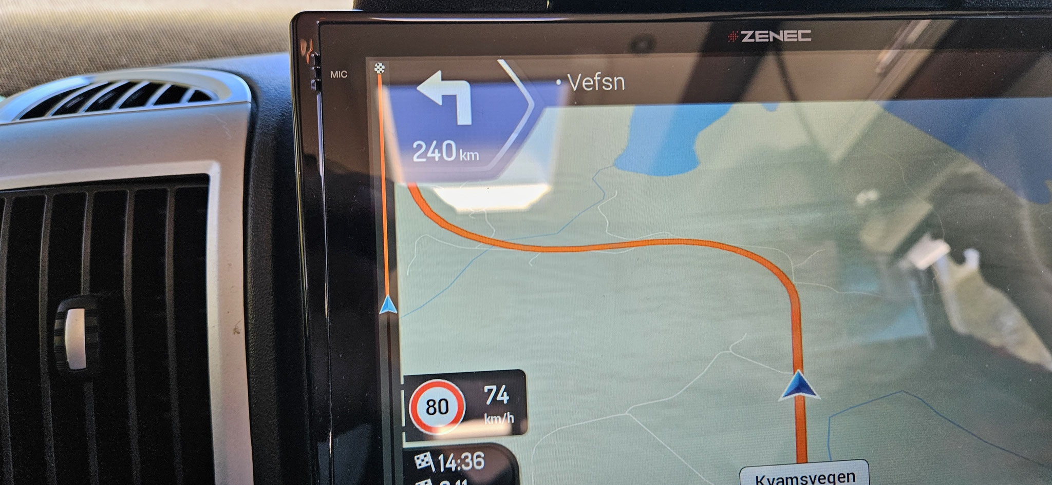 240 Kilometer bis zur nächsten Richtungsänderung