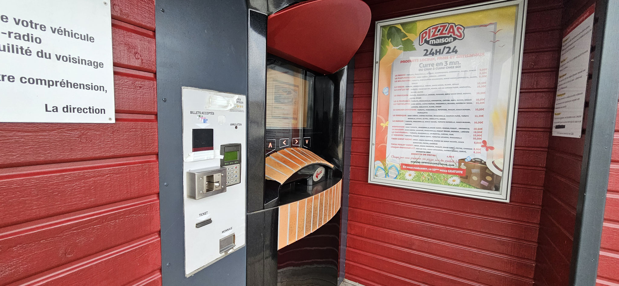 So - jetzt wird endlich dieser Pizza-Automat gestestet...