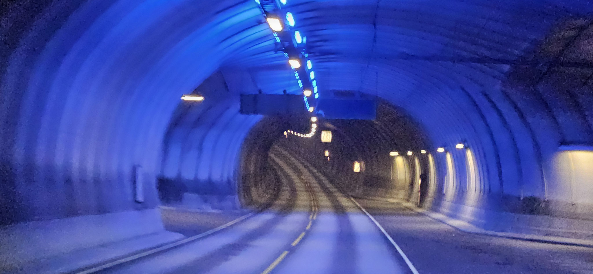 Tiefster Punkt im Tunnel unter dem Meer