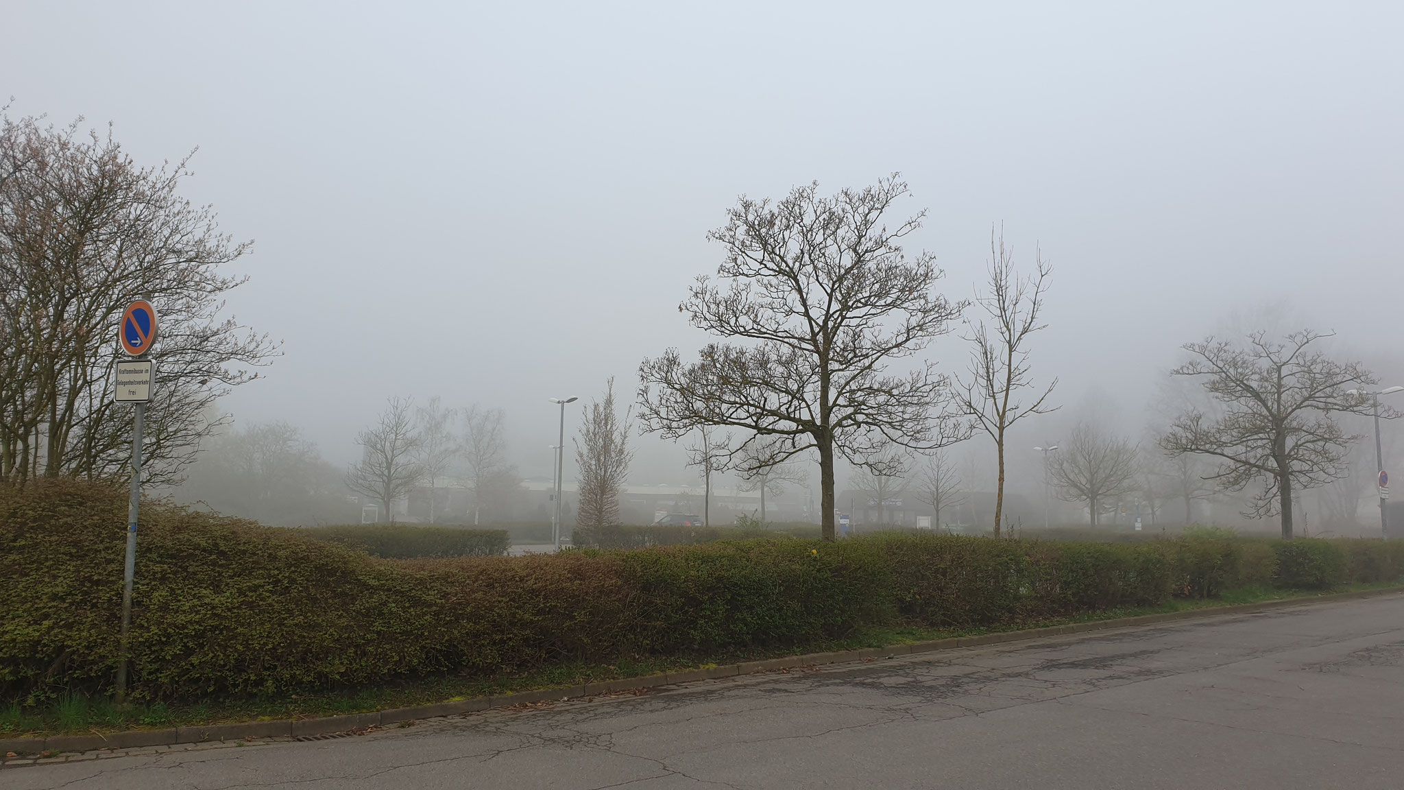 ...am Solebad hat es noch Frühnebel