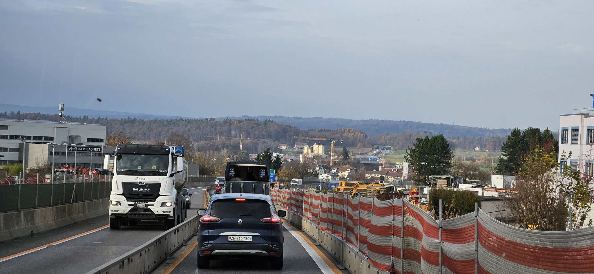 Baustellenfahrt bis nach Schaffhausen