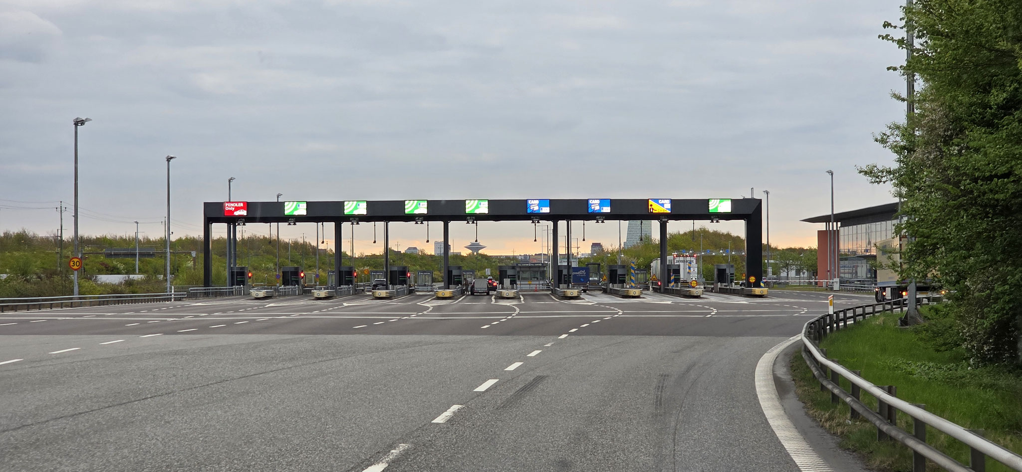 Mautstation und Zoll in Schweden
