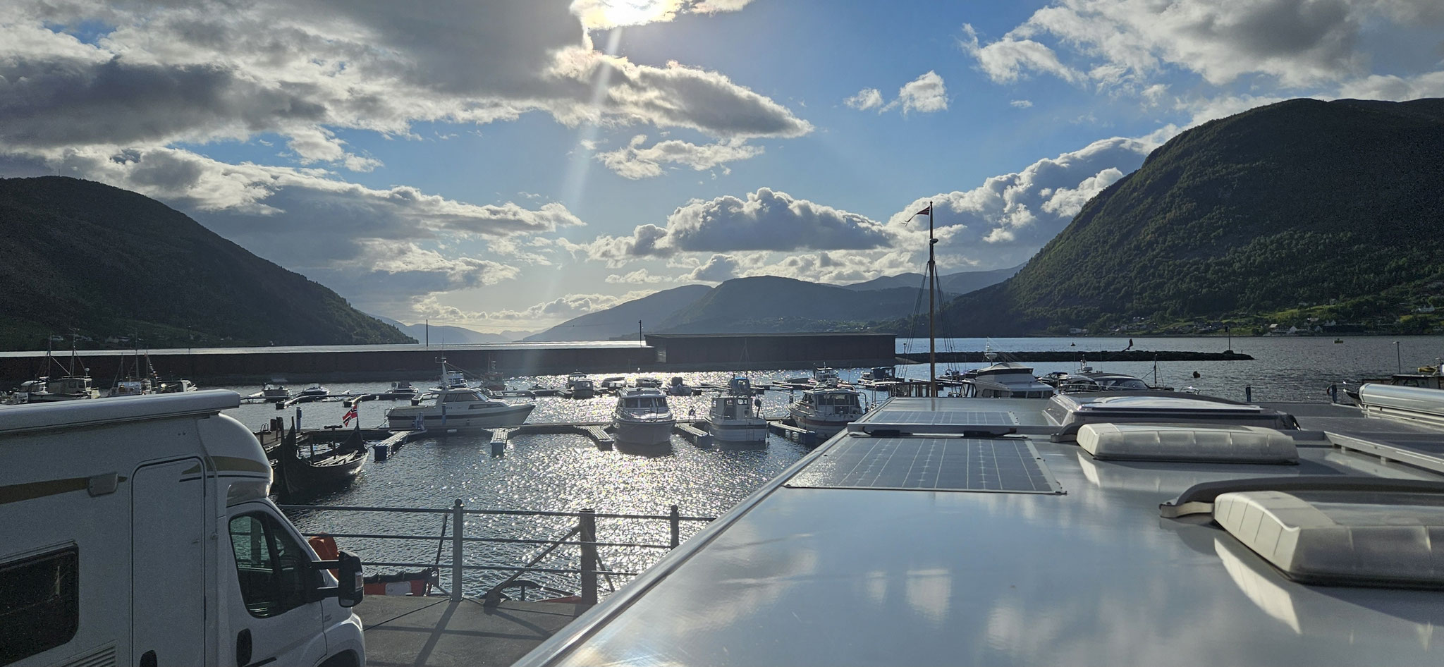 Aussicht über den Privathafen