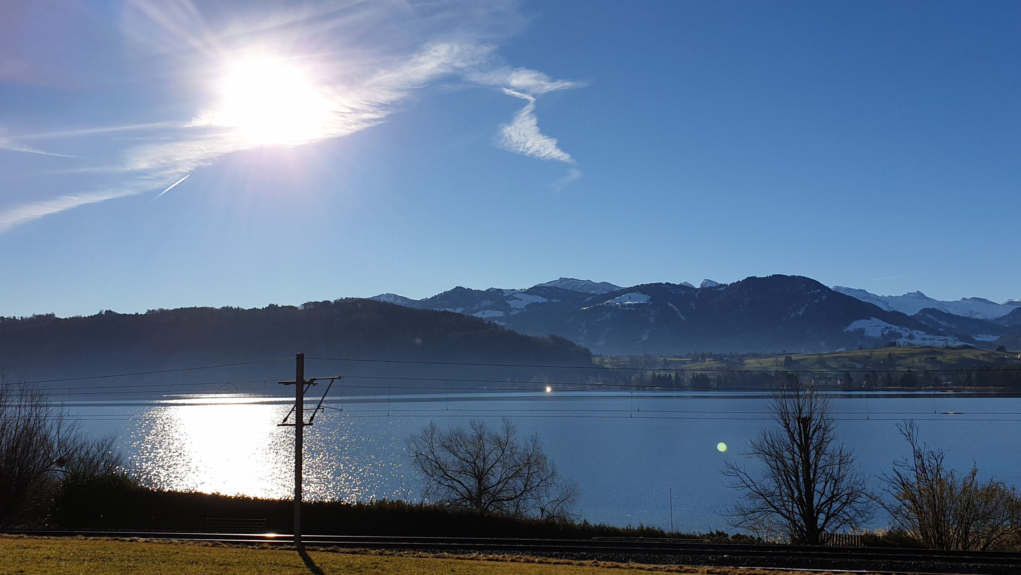 ... eine lachende Sonne begleiten uns