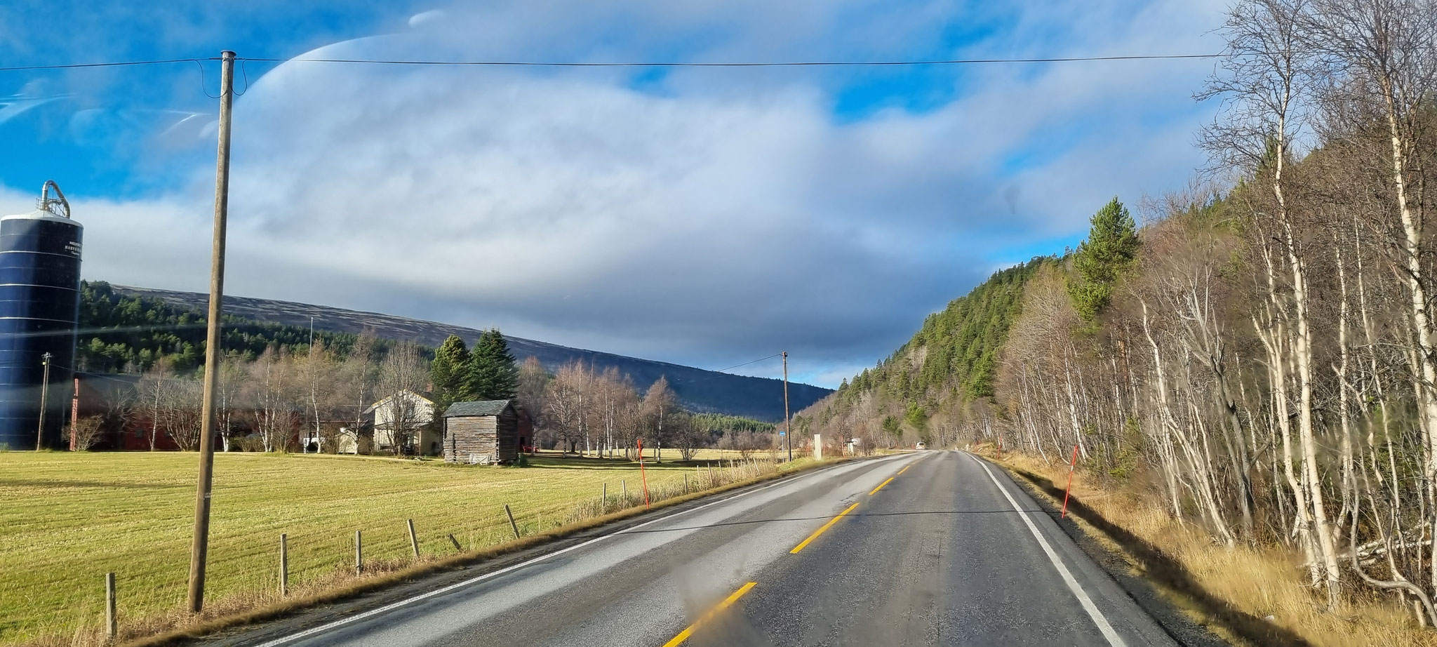 Die Wolken lichten sich vor Trondheim