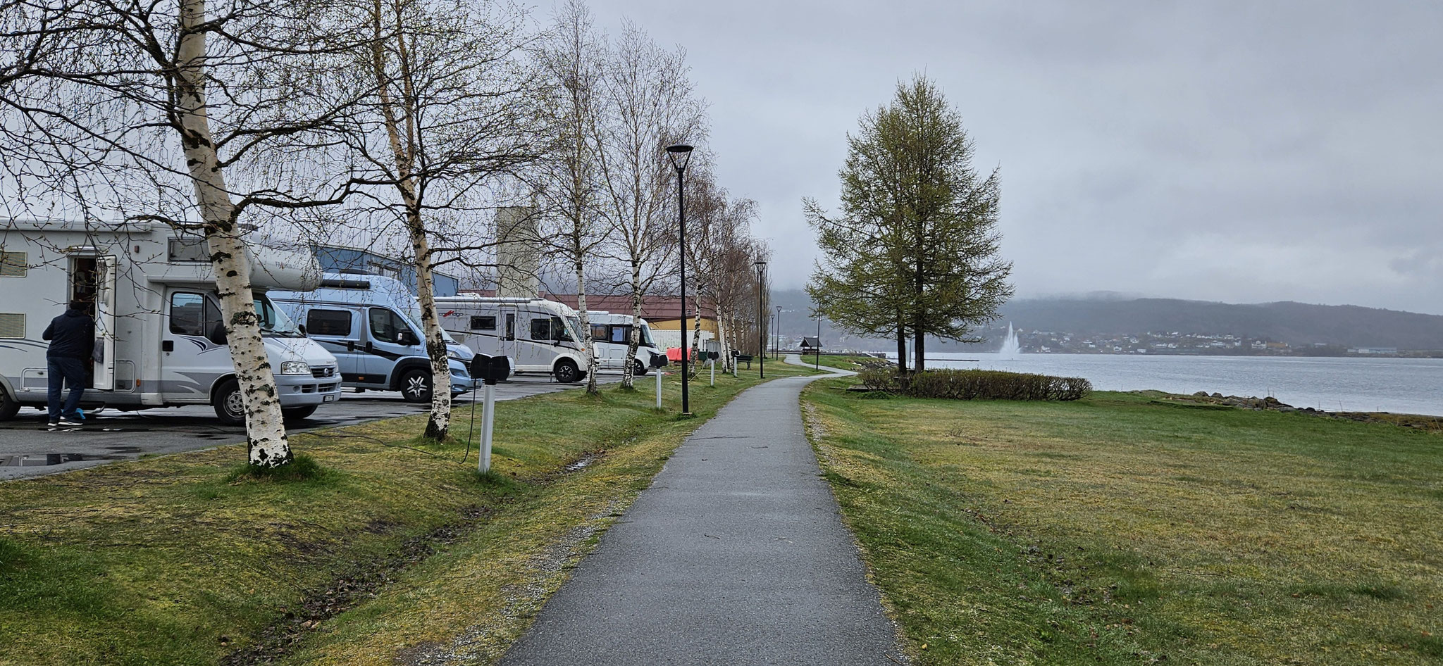 Unser Stellplatz in Fauske