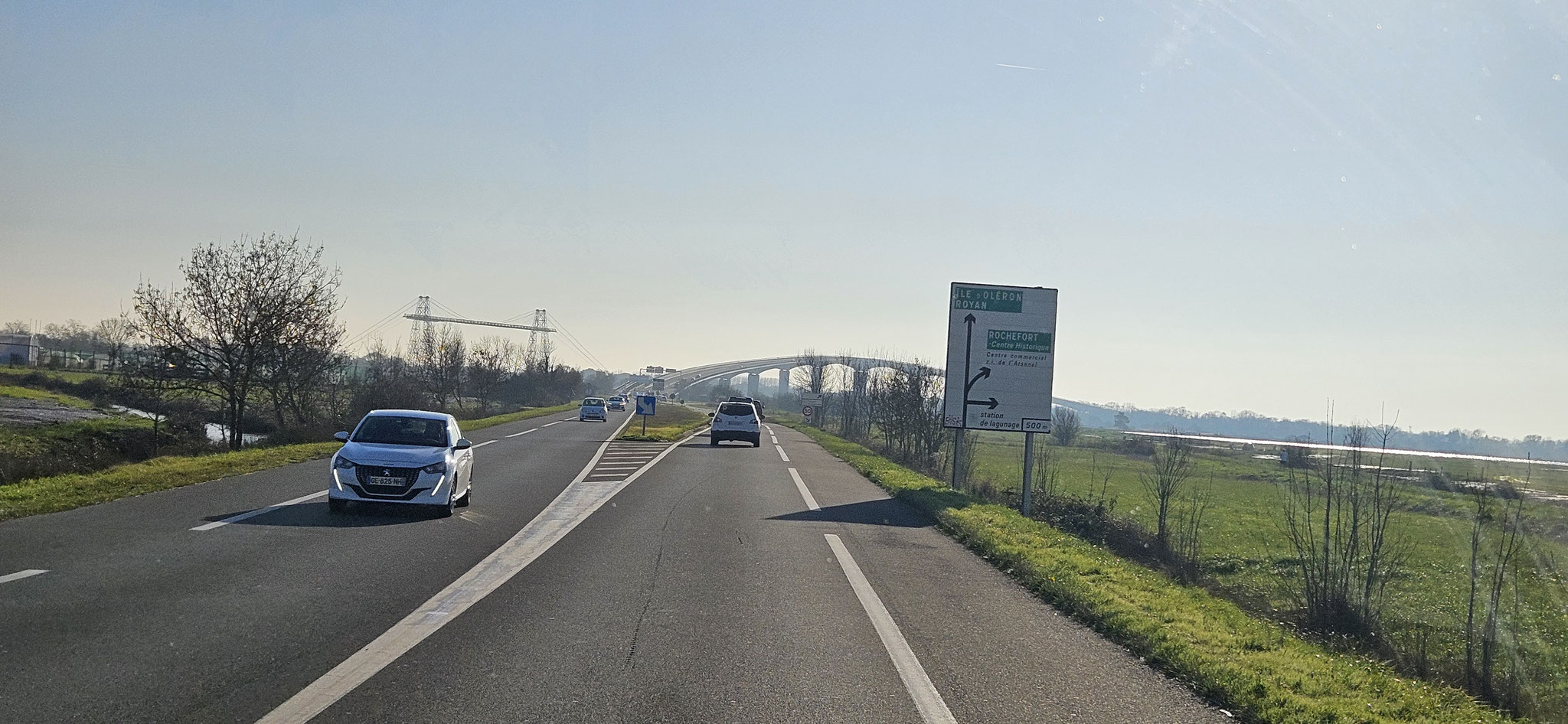 Die Brücke Richtung La Rochelle kennen wir auch...