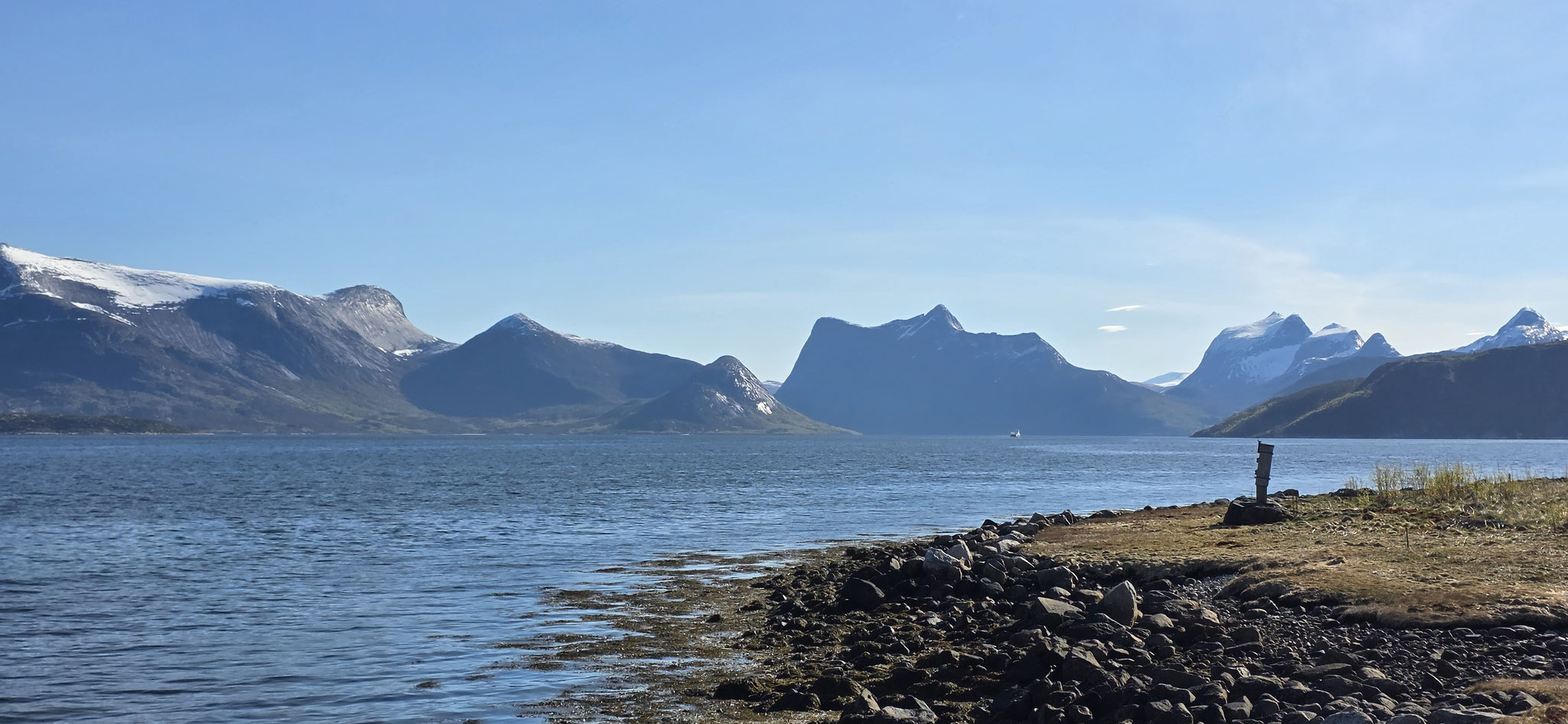...mit dem Wetter und der Landschaft