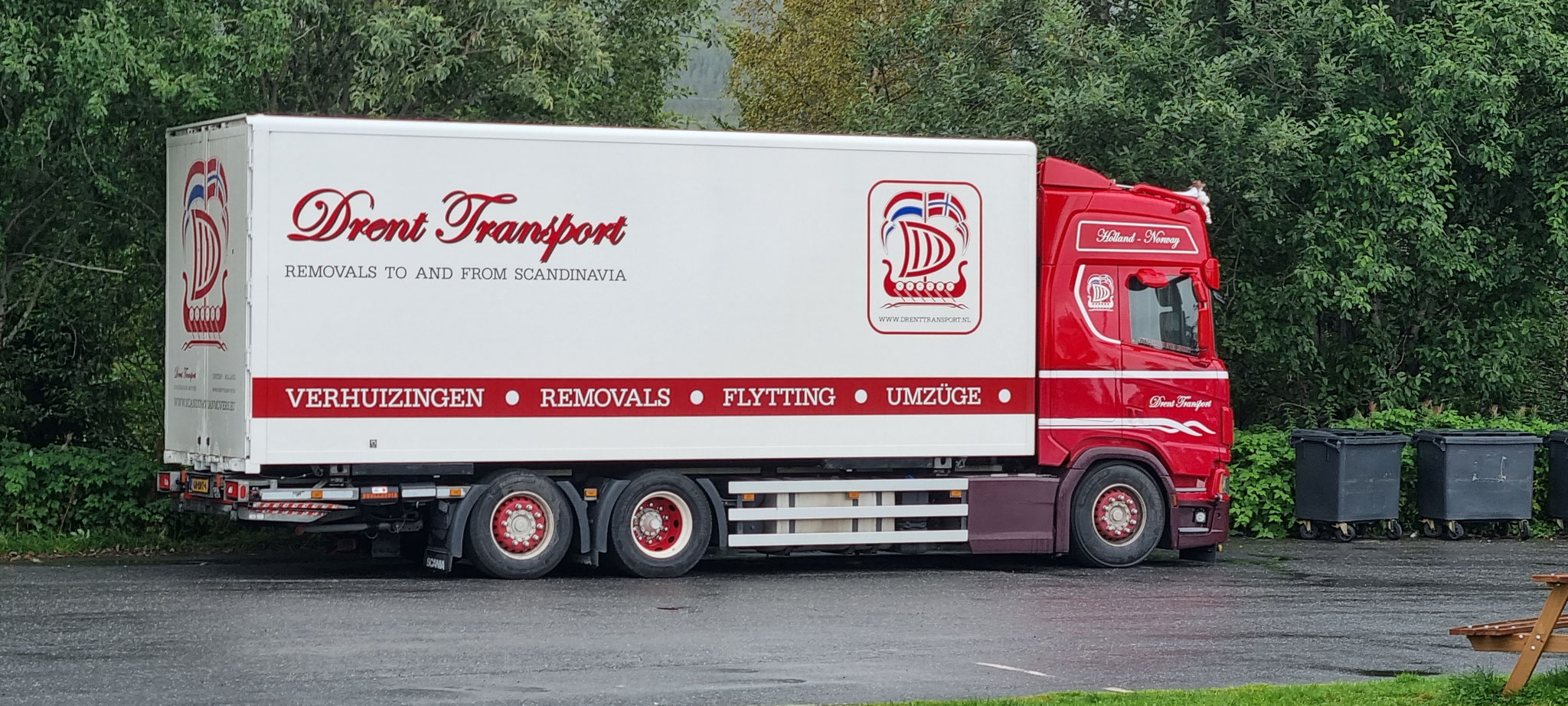 Das Transportunternehmen für den Umzug nach Norwegen