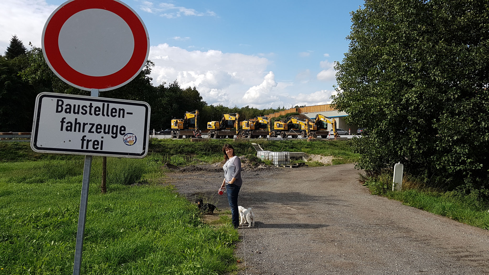 Baustellen - Daniela kann das Arbeiten nicht lassen