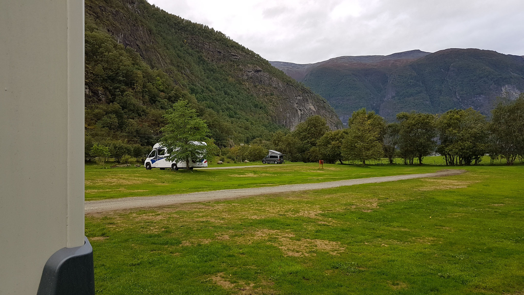 Unser Campingplatz in Aurland